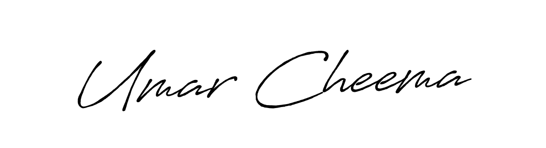 How to make Umar Cheema name signature. Use Antro_Vectra_Bolder style for creating short signs online. This is the latest handwritten sign. Umar Cheema signature style 7 images and pictures png