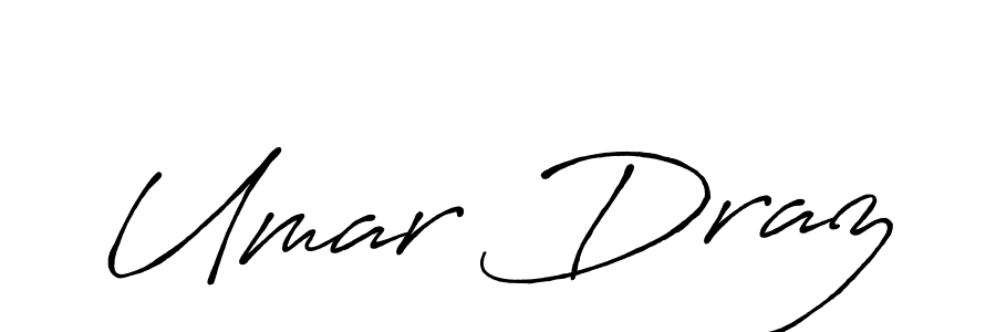 Use a signature maker to create a handwritten signature online. With this signature software, you can design (Antro_Vectra_Bolder) your own signature for name Umar Draz. Umar Draz signature style 7 images and pictures png