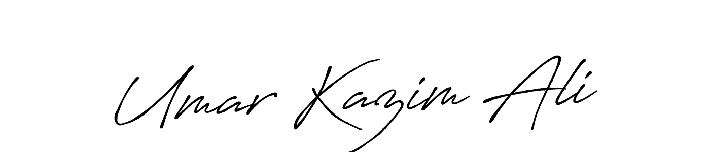 Design your own signature with our free online signature maker. With this signature software, you can create a handwritten (Antro_Vectra_Bolder) signature for name Umar Kazim Ali. Umar Kazim Ali signature style 7 images and pictures png