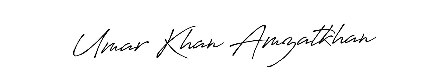 The best way (Antro_Vectra_Bolder) to make a short signature is to pick only two or three words in your name. The name Umar Khan Amzatkhan include a total of six letters. For converting this name. Umar Khan Amzatkhan signature style 7 images and pictures png
