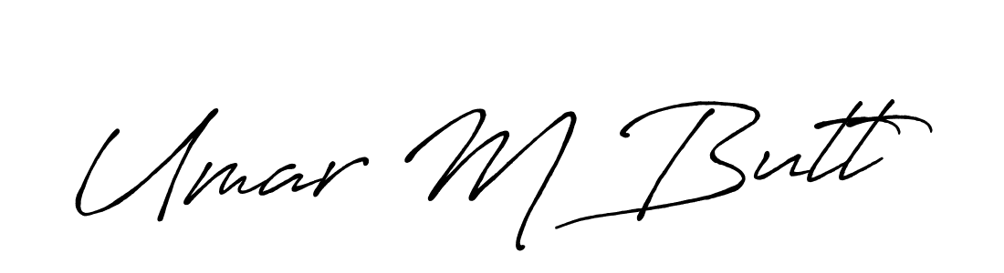 Antro_Vectra_Bolder is a professional signature style that is perfect for those who want to add a touch of class to their signature. It is also a great choice for those who want to make their signature more unique. Get Umar M Butt name to fancy signature for free. Umar M Butt signature style 7 images and pictures png