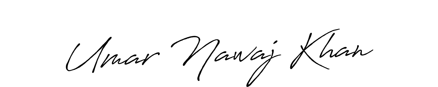 Design your own signature with our free online signature maker. With this signature software, you can create a handwritten (Antro_Vectra_Bolder) signature for name Umar Nawaj Khan. Umar Nawaj Khan signature style 7 images and pictures png