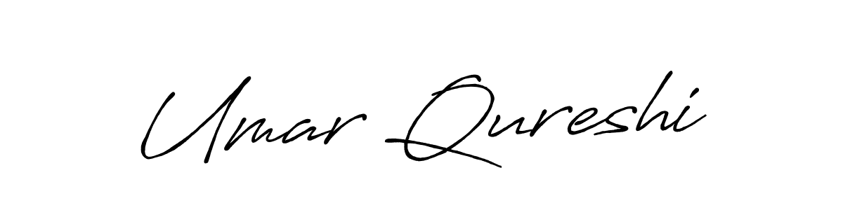 if you are searching for the best signature style for your name Umar Qureshi. so please give up your signature search. here we have designed multiple signature styles  using Antro_Vectra_Bolder. Umar Qureshi signature style 7 images and pictures png