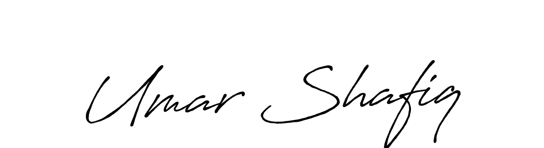 Make a beautiful signature design for name Umar Shafiq. With this signature (Antro_Vectra_Bolder) style, you can create a handwritten signature for free. Umar Shafiq signature style 7 images and pictures png