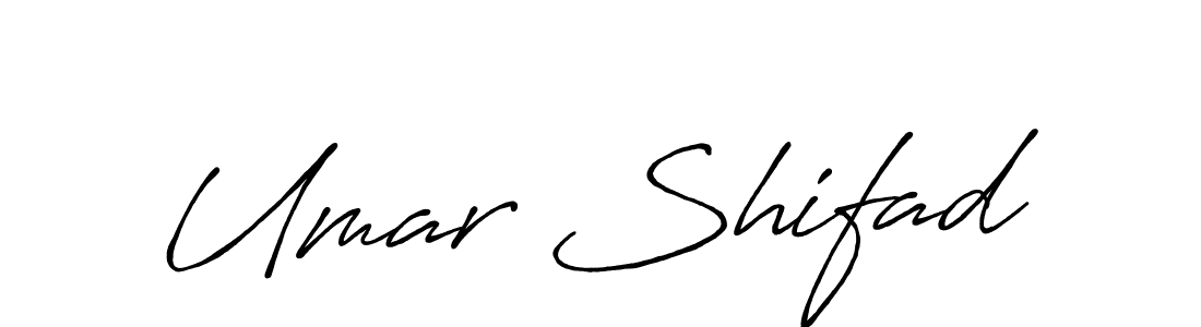 Create a beautiful signature design for name Umar Shifad. With this signature (Antro_Vectra_Bolder) fonts, you can make a handwritten signature for free. Umar Shifad signature style 7 images and pictures png