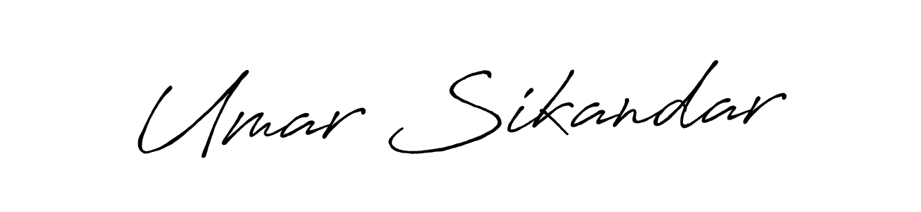 Also we have Umar Sikandar name is the best signature style. Create professional handwritten signature collection using Antro_Vectra_Bolder autograph style. Umar Sikandar signature style 7 images and pictures png