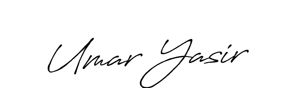 It looks lik you need a new signature style for name Umar Yasir. Design unique handwritten (Antro_Vectra_Bolder) signature with our free signature maker in just a few clicks. Umar Yasir signature style 7 images and pictures png