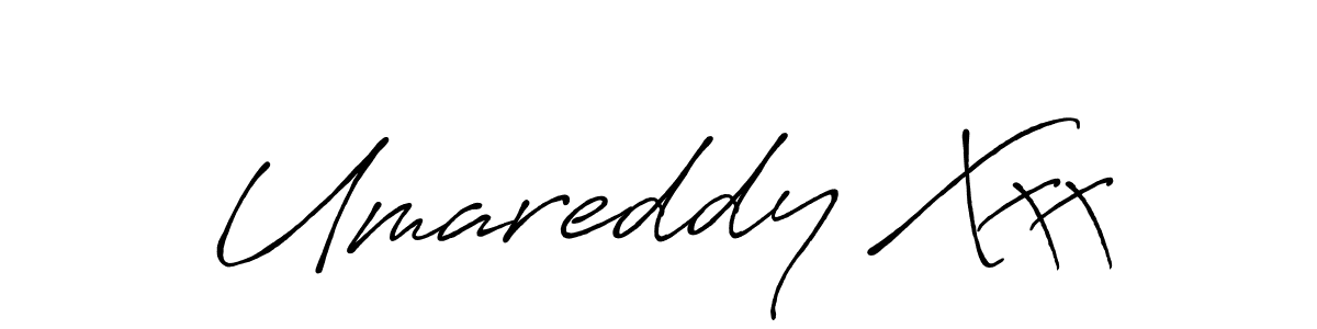 Make a beautiful signature design for name Umareddy Xxx. With this signature (Antro_Vectra_Bolder) style, you can create a handwritten signature for free. Umareddy Xxx signature style 7 images and pictures png