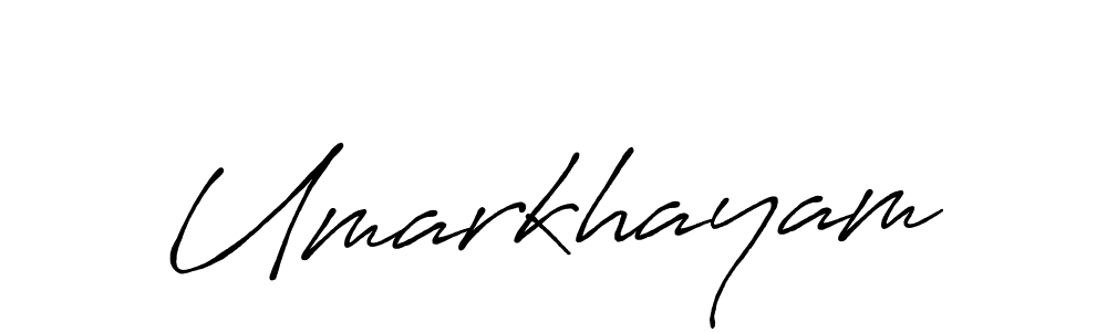 Make a beautiful signature design for name Umarkhayam. With this signature (Antro_Vectra_Bolder) style, you can create a handwritten signature for free. Umarkhayam signature style 7 images and pictures png