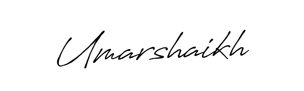 Design your own signature with our free online signature maker. With this signature software, you can create a handwritten (Antro_Vectra_Bolder) signature for name Umarshaikh. Umarshaikh signature style 7 images and pictures png