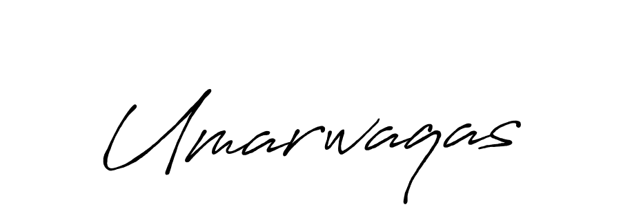 Umarwaqas stylish signature style. Best Handwritten Sign (Antro_Vectra_Bolder) for my name. Handwritten Signature Collection Ideas for my name Umarwaqas. Umarwaqas signature style 7 images and pictures png