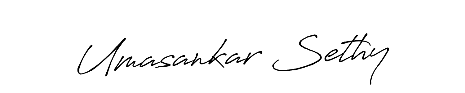 Make a beautiful signature design for name Umasankar Sethy. With this signature (Antro_Vectra_Bolder) style, you can create a handwritten signature for free. Umasankar Sethy signature style 7 images and pictures png