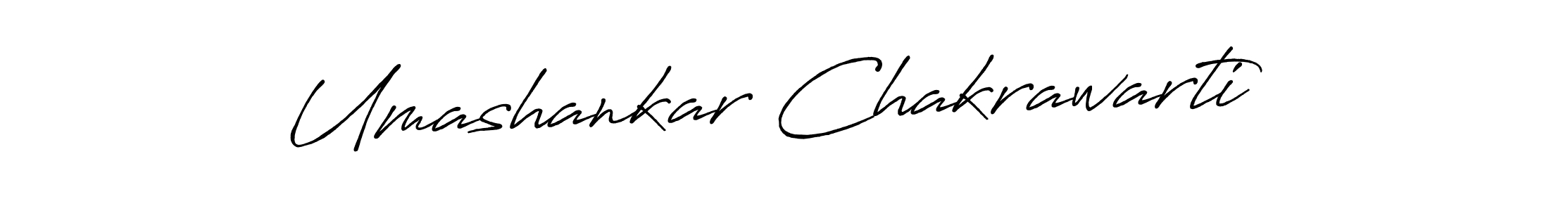 Create a beautiful signature design for name Umashankar Chakrawarti. With this signature (Antro_Vectra_Bolder) fonts, you can make a handwritten signature for free. Umashankar Chakrawarti signature style 7 images and pictures png