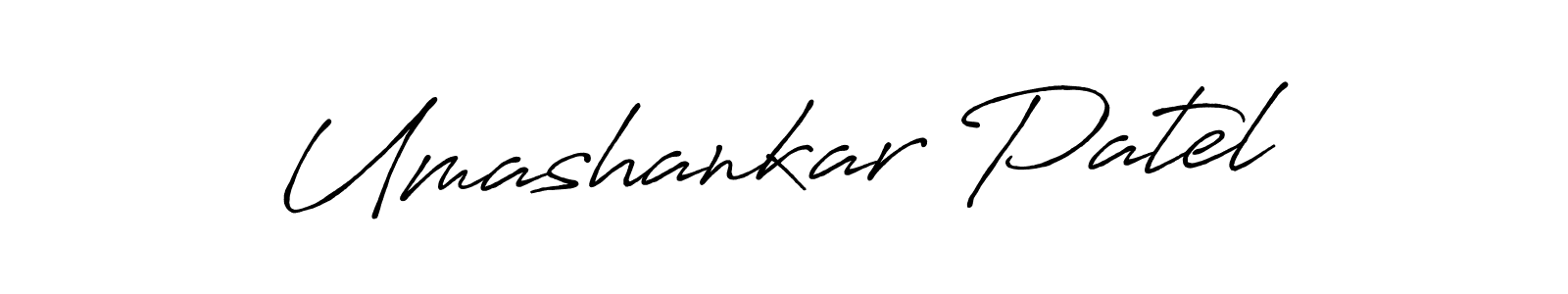 Create a beautiful signature design for name Umashankar Patel. With this signature (Antro_Vectra_Bolder) fonts, you can make a handwritten signature for free. Umashankar Patel signature style 7 images and pictures png
