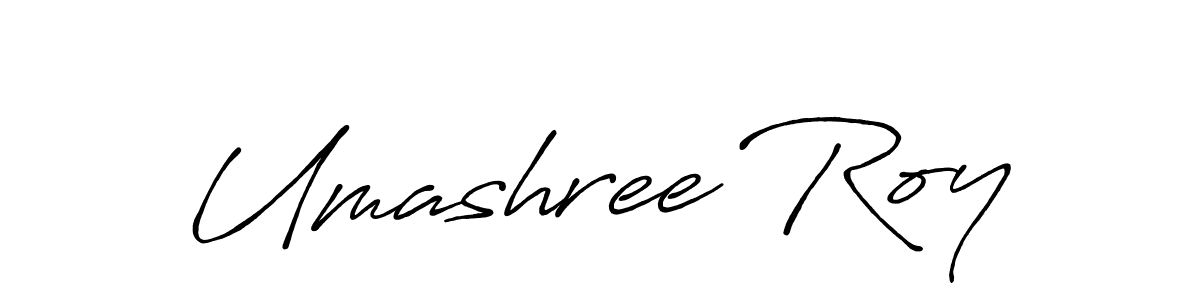 Create a beautiful signature design for name Umashree Roy. With this signature (Antro_Vectra_Bolder) fonts, you can make a handwritten signature for free. Umashree Roy signature style 7 images and pictures png