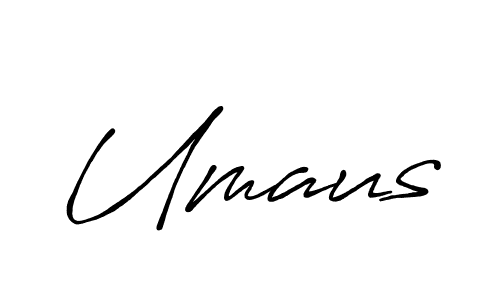 Also we have Umaus name is the best signature style. Create professional handwritten signature collection using Antro_Vectra_Bolder autograph style. Umaus signature style 7 images and pictures png