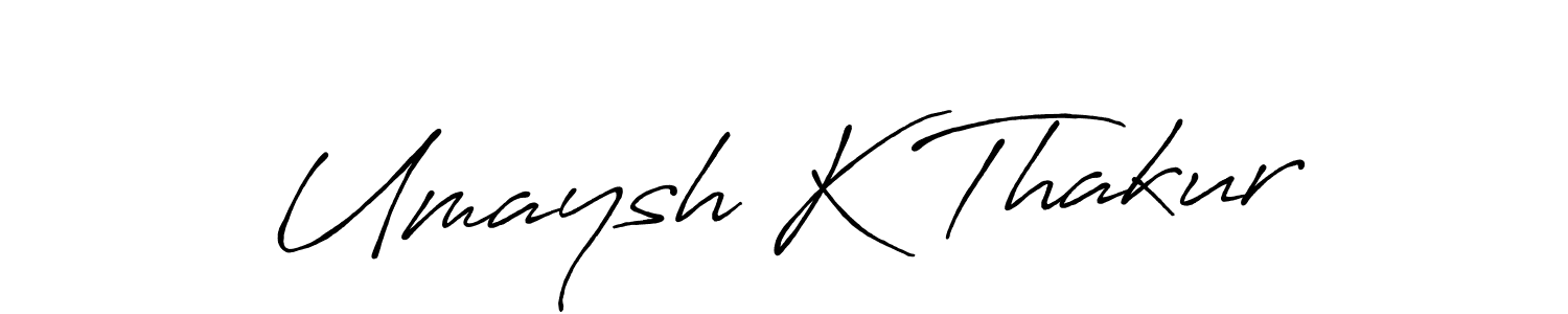 You can use this online signature creator to create a handwritten signature for the name Umaysh K Thakur. This is the best online autograph maker. Umaysh K Thakur signature style 7 images and pictures png