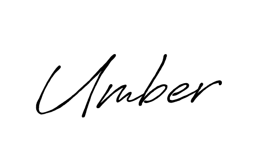 Make a beautiful signature design for name Umber. With this signature (Antro_Vectra_Bolder) style, you can create a handwritten signature for free. Umber signature style 7 images and pictures png