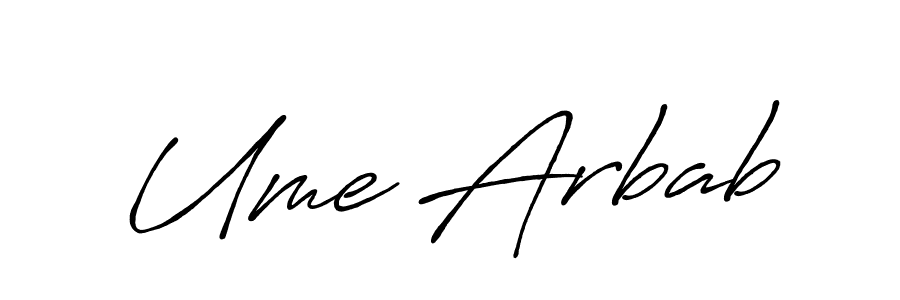 Here are the top 10 professional signature styles for the name Ume Arbab. These are the best autograph styles you can use for your name. Ume Arbab signature style 7 images and pictures png