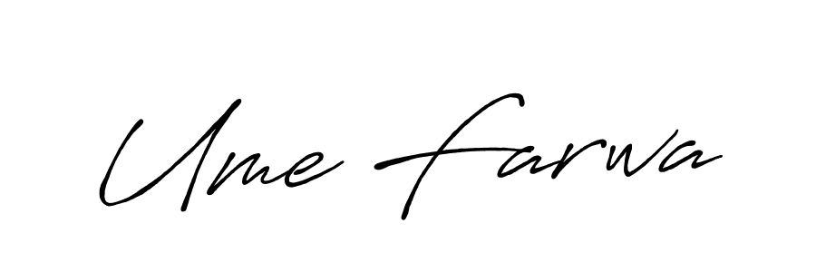 You should practise on your own different ways (Antro_Vectra_Bolder) to write your name (Ume Farwa) in signature. don't let someone else do it for you. Ume Farwa signature style 7 images and pictures png