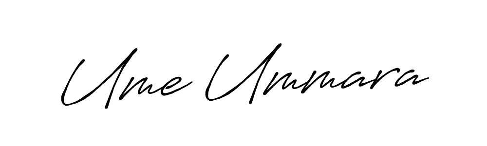 How to make Ume Ummara name signature. Use Antro_Vectra_Bolder style for creating short signs online. This is the latest handwritten sign. Ume Ummara signature style 7 images and pictures png