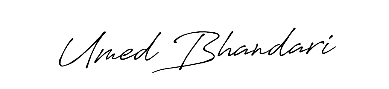 Make a short Umed Bhandari signature style. Manage your documents anywhere anytime using Antro_Vectra_Bolder. Create and add eSignatures, submit forms, share and send files easily. Umed Bhandari signature style 7 images and pictures png