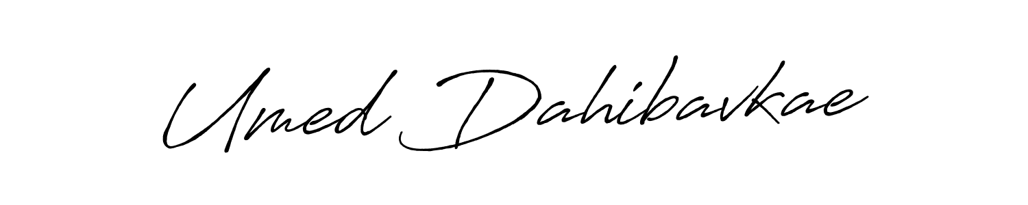 Design your own signature with our free online signature maker. With this signature software, you can create a handwritten (Antro_Vectra_Bolder) signature for name Umed Dahibavkae. Umed Dahibavkae signature style 7 images and pictures png