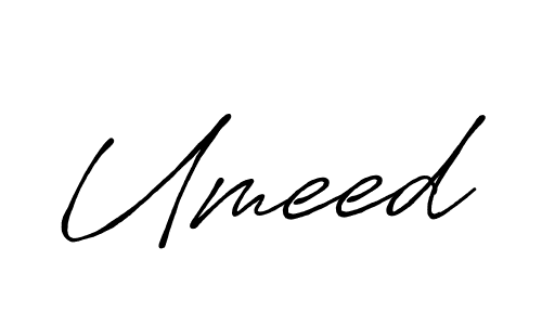Design your own signature with our free online signature maker. With this signature software, you can create a handwritten (Antro_Vectra_Bolder) signature for name Umeed. Umeed signature style 7 images and pictures png