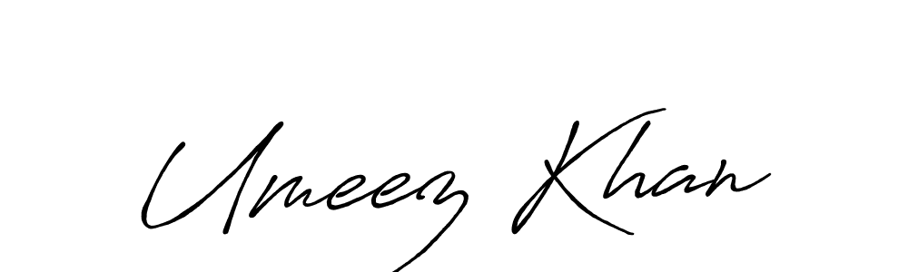 Make a beautiful signature design for name Umeez Khan. Use this online signature maker to create a handwritten signature for free. Umeez Khan signature style 7 images and pictures png