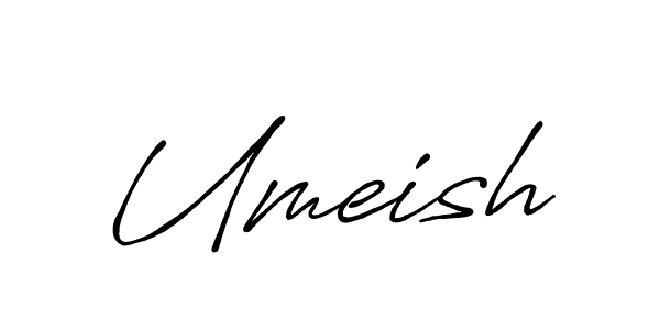 How to make Umeish signature? Antro_Vectra_Bolder is a professional autograph style. Create handwritten signature for Umeish name. Umeish signature style 7 images and pictures png