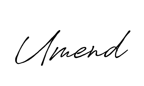 Make a beautiful signature design for name Umend. Use this online signature maker to create a handwritten signature for free. Umend signature style 7 images and pictures png