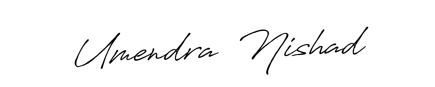 if you are searching for the best signature style for your name Umendra  Nishad. so please give up your signature search. here we have designed multiple signature styles  using Antro_Vectra_Bolder. Umendra  Nishad signature style 7 images and pictures png