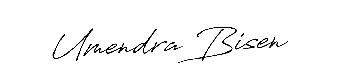 Use a signature maker to create a handwritten signature online. With this signature software, you can design (Antro_Vectra_Bolder) your own signature for name Umendra Bisen. Umendra Bisen signature style 7 images and pictures png