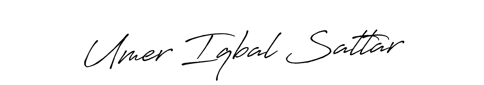 Design your own signature with our free online signature maker. With this signature software, you can create a handwritten (Antro_Vectra_Bolder) signature for name Umer Iqbal Sattar. Umer Iqbal Sattar signature style 7 images and pictures png
