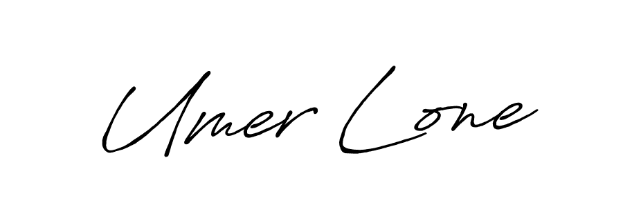 Create a beautiful signature design for name Umer Lone. With this signature (Antro_Vectra_Bolder) fonts, you can make a handwritten signature for free. Umer Lone signature style 7 images and pictures png
