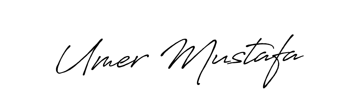 Create a beautiful signature design for name Umer Mustafa. With this signature (Antro_Vectra_Bolder) fonts, you can make a handwritten signature for free. Umer Mustafa signature style 7 images and pictures png