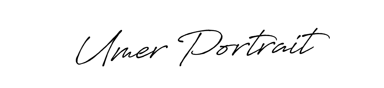 Design your own signature with our free online signature maker. With this signature software, you can create a handwritten (Antro_Vectra_Bolder) signature for name Umer Portrait. Umer Portrait signature style 7 images and pictures png