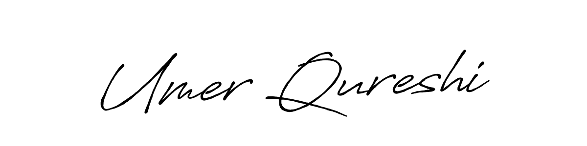 Create a beautiful signature design for name Umer Qureshi. With this signature (Antro_Vectra_Bolder) fonts, you can make a handwritten signature for free. Umer Qureshi signature style 7 images and pictures png