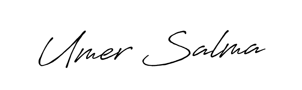 Similarly Antro_Vectra_Bolder is the best handwritten signature design. Signature creator online .You can use it as an online autograph creator for name Umer Salma. Umer Salma signature style 7 images and pictures png