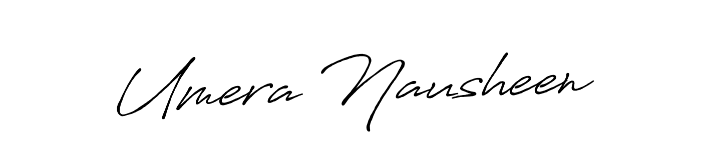 Similarly Antro_Vectra_Bolder is the best handwritten signature design. Signature creator online .You can use it as an online autograph creator for name Umera Nausheen. Umera Nausheen signature style 7 images and pictures png