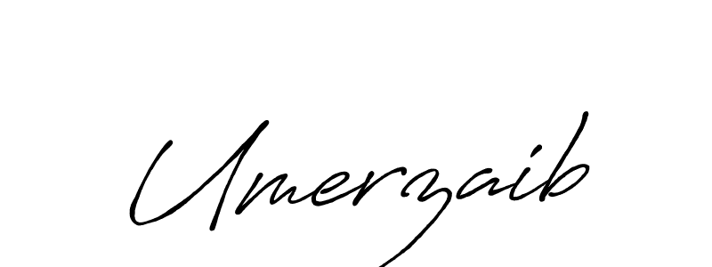 Make a beautiful signature design for name Umerzaib. With this signature (Antro_Vectra_Bolder) style, you can create a handwritten signature for free. Umerzaib signature style 7 images and pictures png