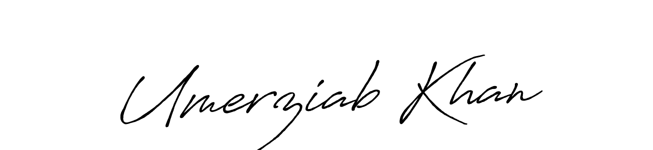 Also we have Umerziab Khan name is the best signature style. Create professional handwritten signature collection using Antro_Vectra_Bolder autograph style. Umerziab Khan signature style 7 images and pictures png