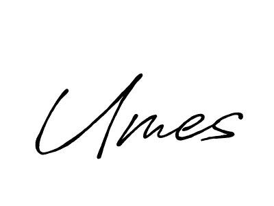 How to make Umes name signature. Use Antro_Vectra_Bolder style for creating short signs online. This is the latest handwritten sign. Umes signature style 7 images and pictures png