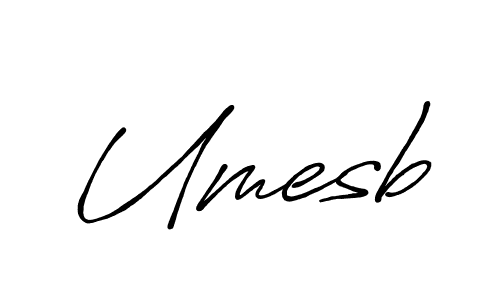 Also we have Umesb name is the best signature style. Create professional handwritten signature collection using Antro_Vectra_Bolder autograph style. Umesb signature style 7 images and pictures png