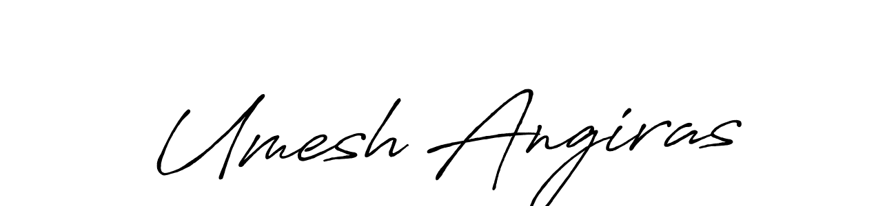 Umesh Angiras stylish signature style. Best Handwritten Sign (Antro_Vectra_Bolder) for my name. Handwritten Signature Collection Ideas for my name Umesh Angiras. Umesh Angiras signature style 7 images and pictures png