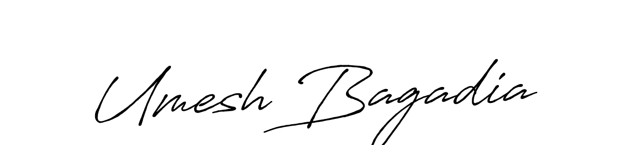 Use a signature maker to create a handwritten signature online. With this signature software, you can design (Antro_Vectra_Bolder) your own signature for name Umesh Bagadia. Umesh Bagadia signature style 7 images and pictures png