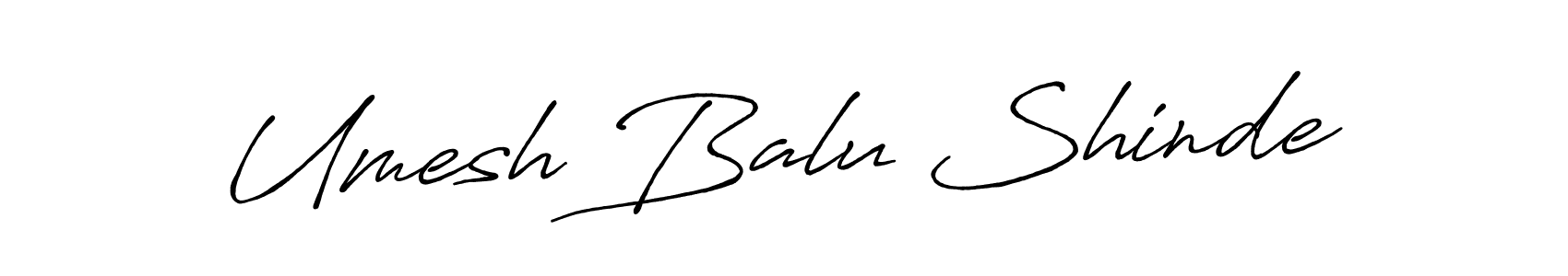 Create a beautiful signature design for name Umesh Balu Shinde. With this signature (Antro_Vectra_Bolder) fonts, you can make a handwritten signature for free. Umesh Balu Shinde signature style 7 images and pictures png