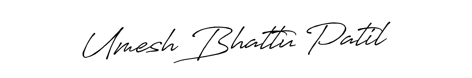 Umesh Bhattu Patil stylish signature style. Best Handwritten Sign (Antro_Vectra_Bolder) for my name. Handwritten Signature Collection Ideas for my name Umesh Bhattu Patil. Umesh Bhattu Patil signature style 7 images and pictures png