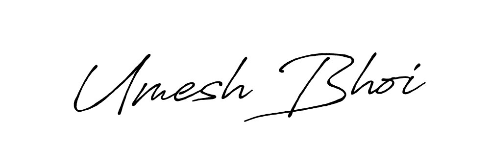 Create a beautiful signature design for name Umesh Bhoi. With this signature (Antro_Vectra_Bolder) fonts, you can make a handwritten signature for free. Umesh Bhoi signature style 7 images and pictures png
