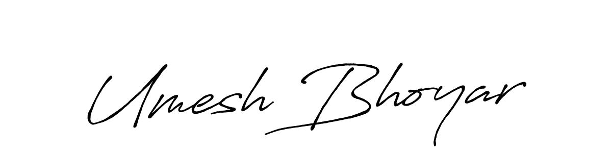 Use a signature maker to create a handwritten signature online. With this signature software, you can design (Antro_Vectra_Bolder) your own signature for name Umesh Bhoyar. Umesh Bhoyar signature style 7 images and pictures png